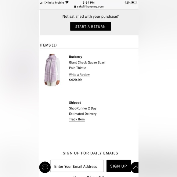 Burberry Scarf Light Green Peridot Pale Blue Check - Picture 9 of 16